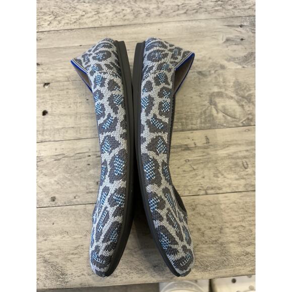 Rothy’s Classic Spotted Round Toe Leopard Animal Print Slip On Ballet Flats 8 - Picture 4 of 7